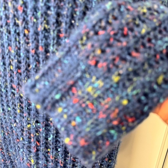 BCBGeneration Long Sleeve Knit Sweater Dress Blue - Picture 6 of 8